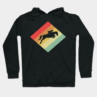 Retro Vintage 80s Horse Riding Gift For Horse Riders Hoodie